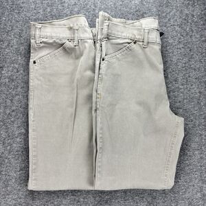 2 Pack Grand River Mens Pants 38x34 Gray Khaki Stretch Cotton Straight Leg Chino
